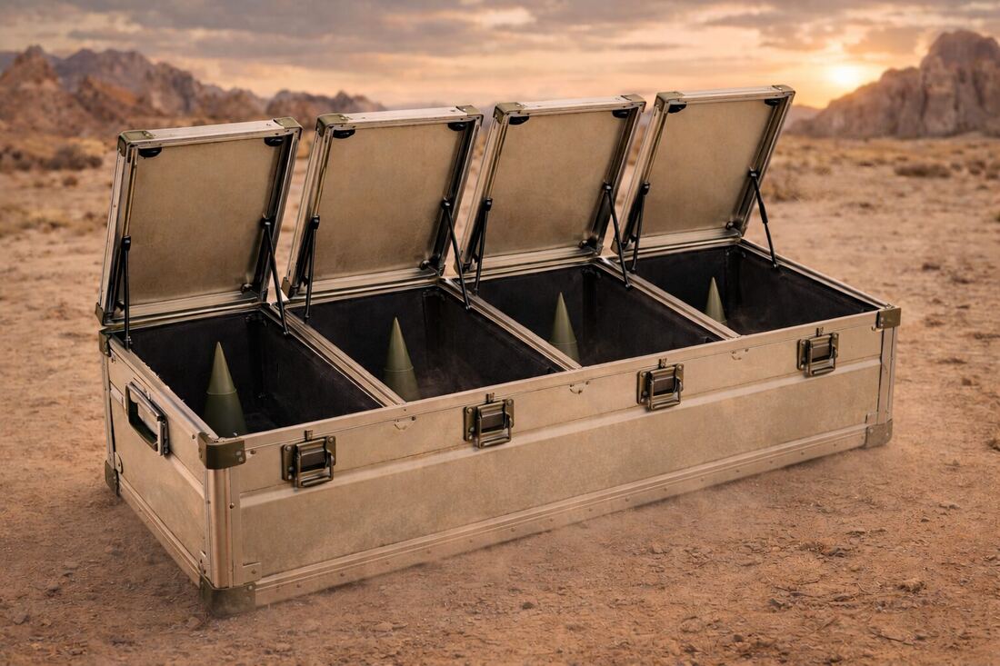 The Umbra launch box, multi-cell magazine open